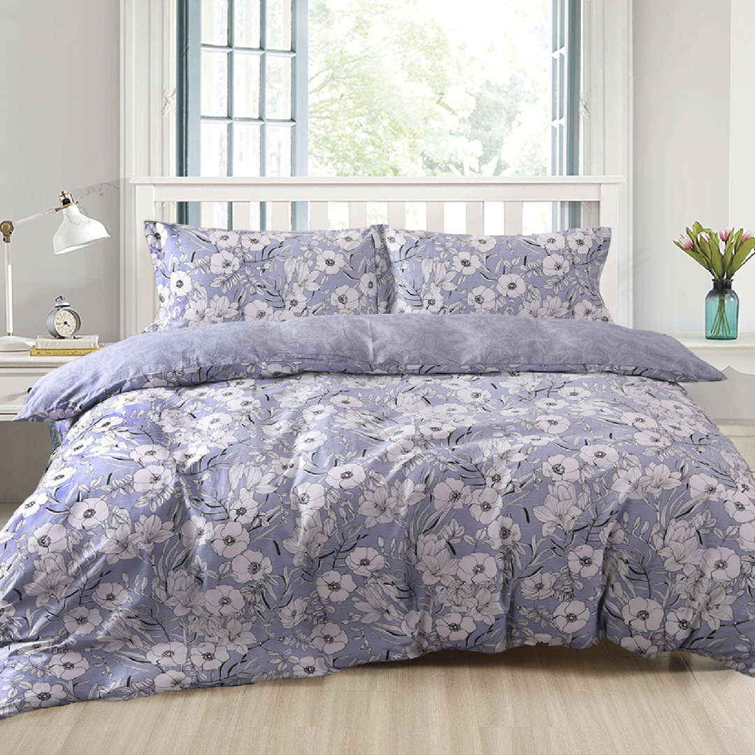 ⚡FLASH SALE⚡ Contempo Amara 100% Cotton Quilt Cover Set
