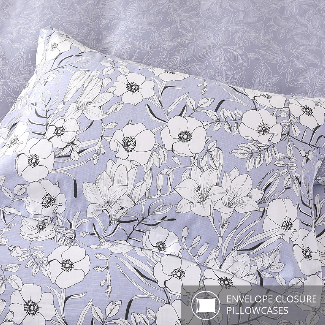 ⚡FLASH SALE⚡ Contempo Amara 100% Cotton Quilt Cover Set