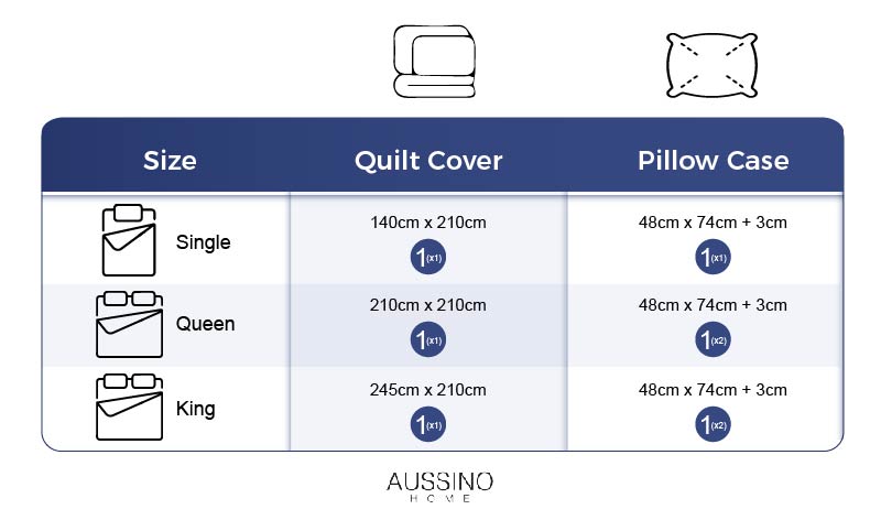 Contempo Regina 100% Cotton Quilt Cover Set - Aussino Malaysia