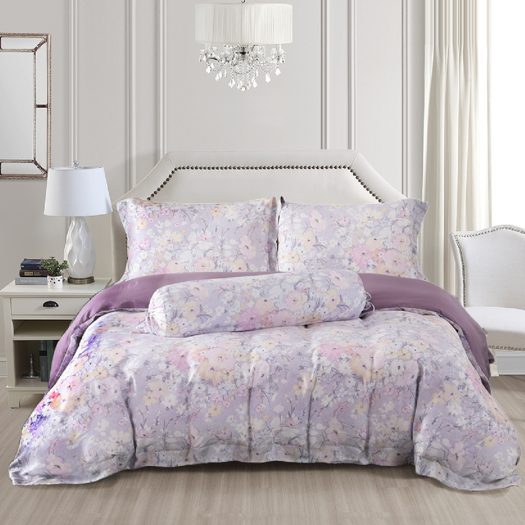 COOLING TENCEL™ Periwrinkle Pure Luxury Sheet Set- 5pcs Set