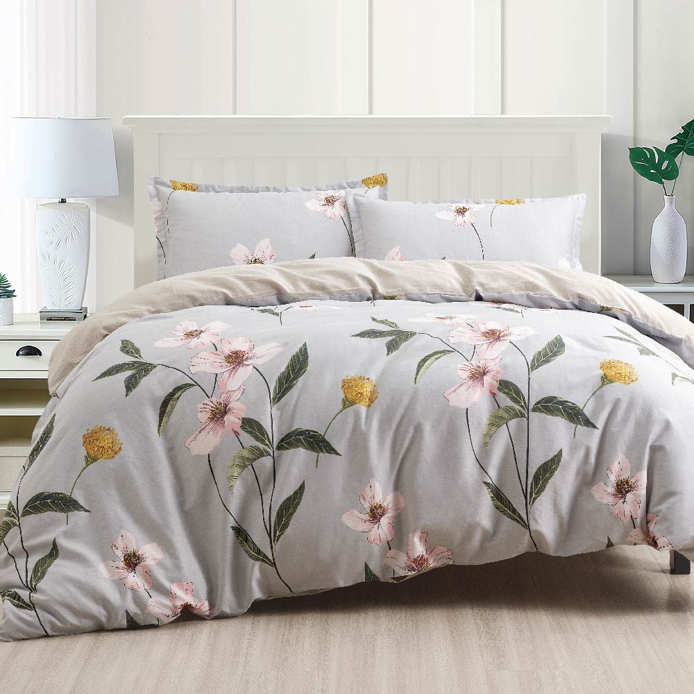 Contempo Regina 100% Cotton Quilt Cover Set - Aussino Malaysia