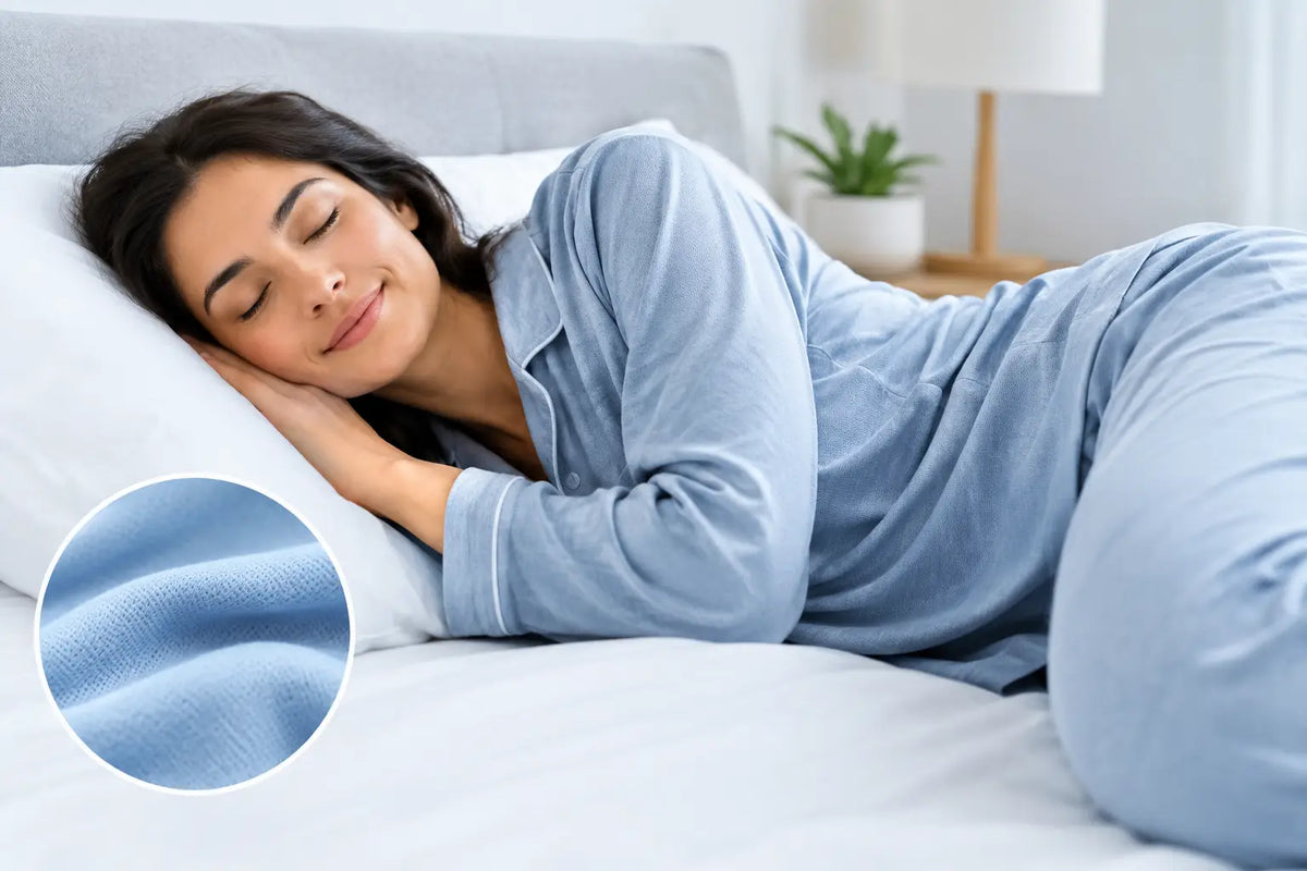Cooling Pajama Fabric Benefits Example for Hot Sleepers