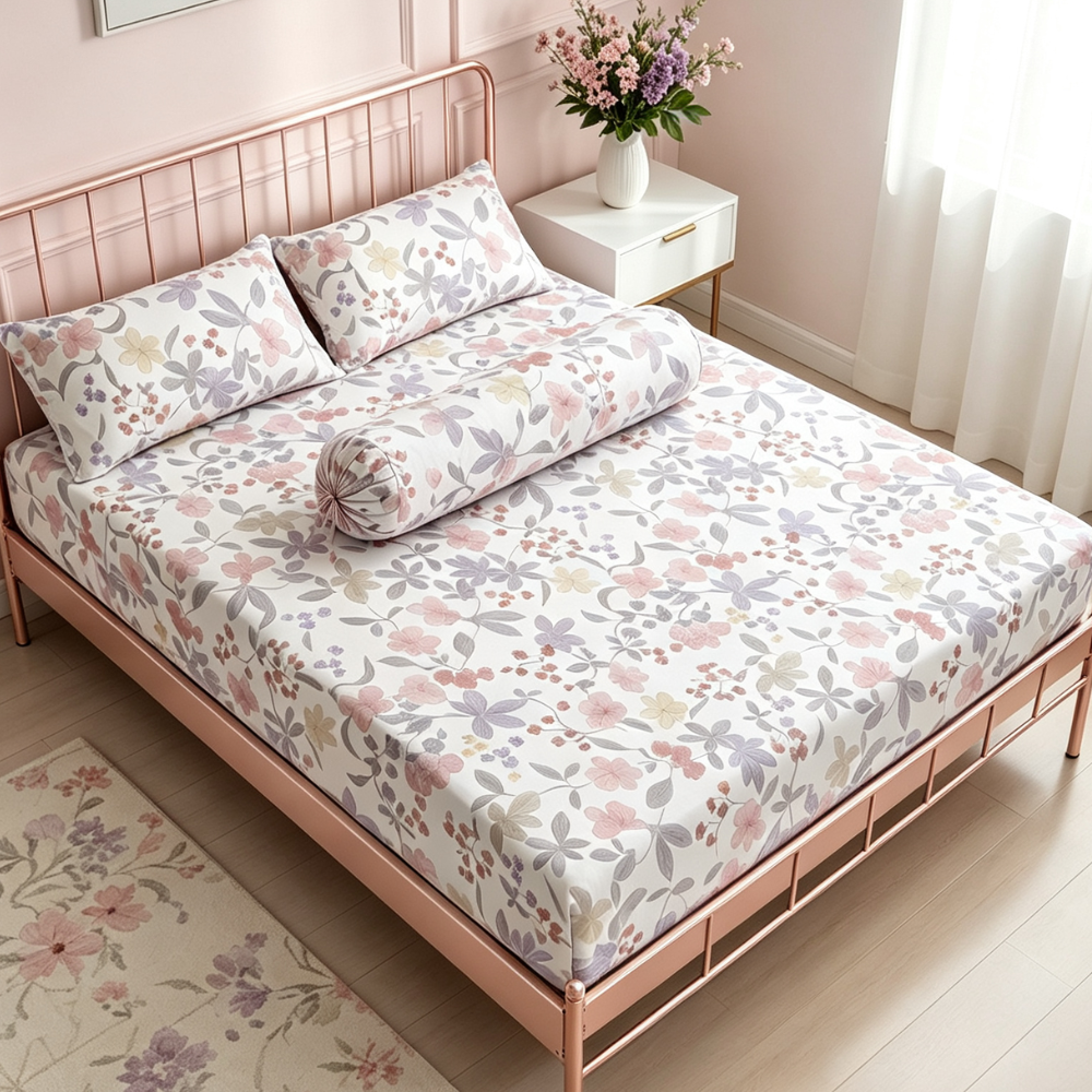 Inspire Jorie 100% Cotton Fitted Sheet Set