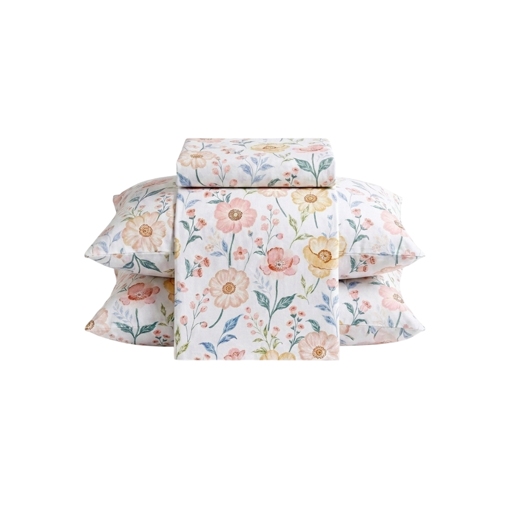 Inspire Orielle 100% Cotton Fitted Sheet Set