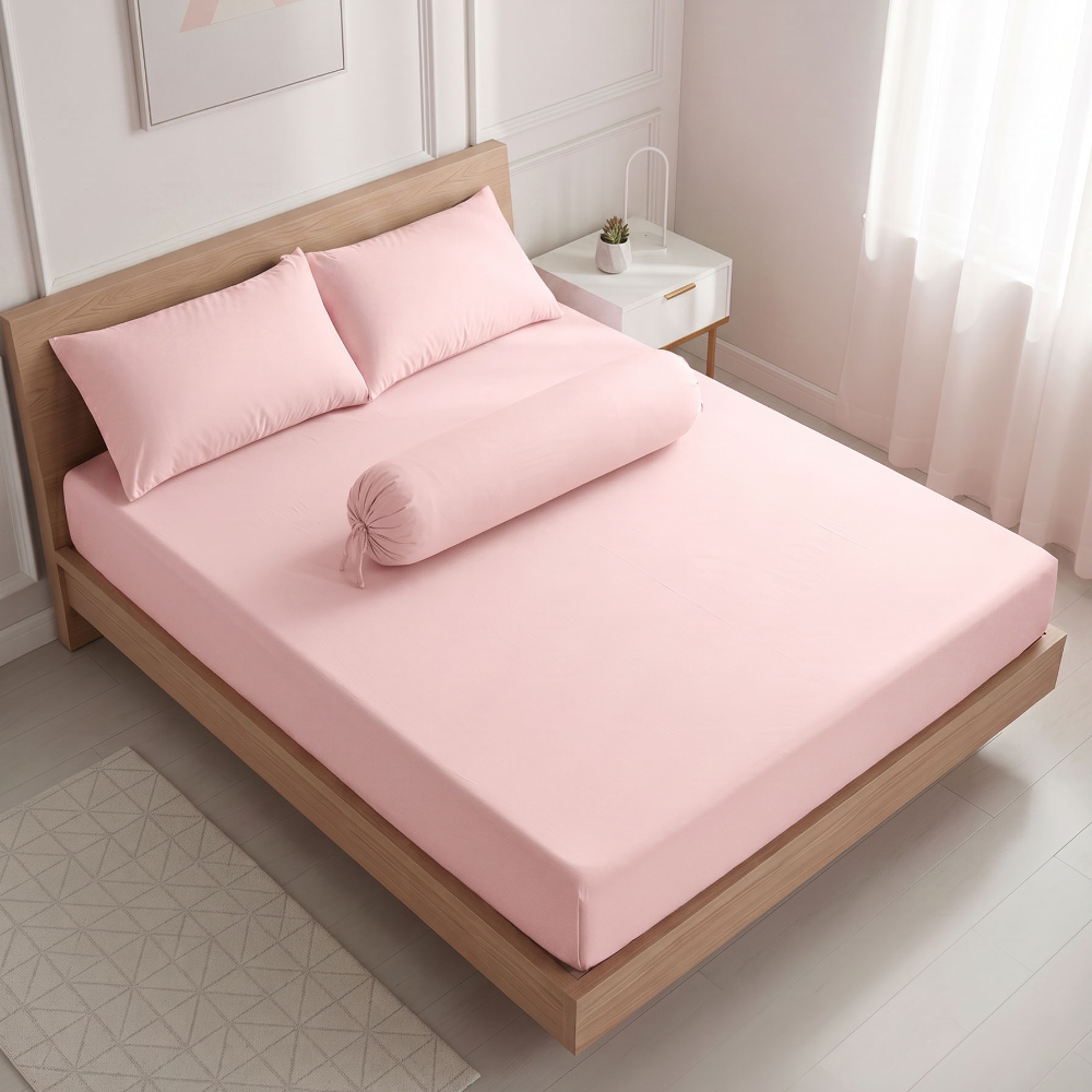 Premium 90 GSM Microfiber Solid Colour Bedding Sets