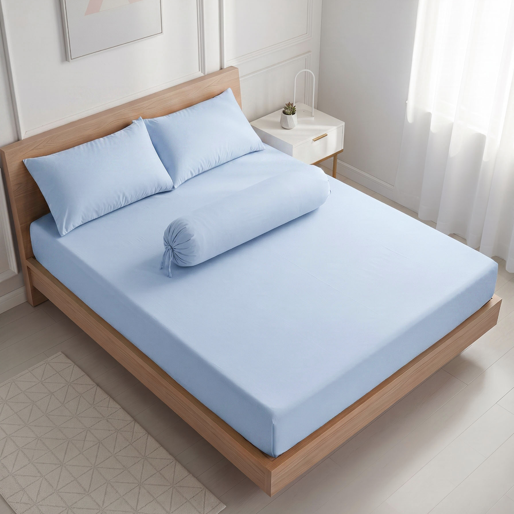 Premium 90 GSM Microfiber Solid Colour Bedding Sets