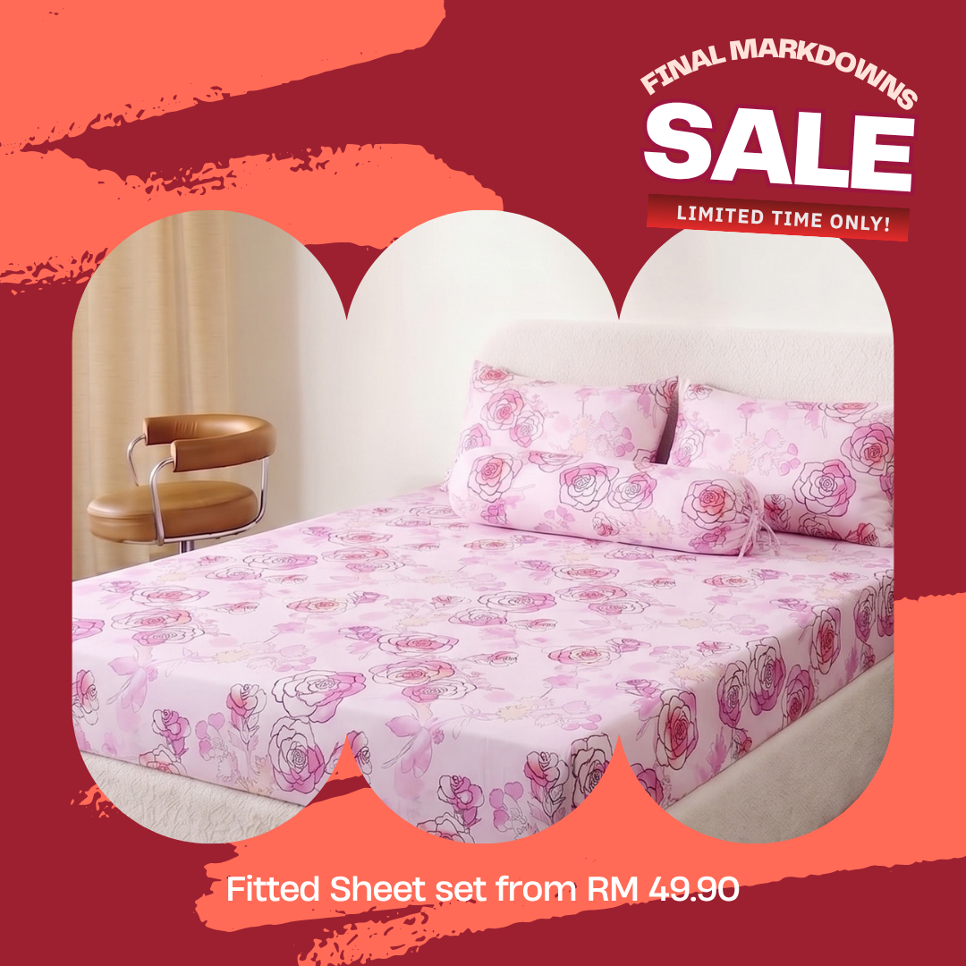 ⚡FLASH SALE⚡ Contempo Rosalyn 100% Cotton Fitted Sheet Set