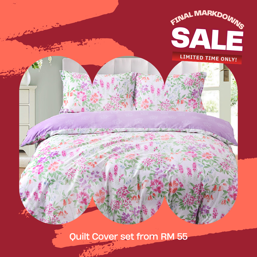 ⚡ FLASH SALE ⚡ Contempo Gracie 100% Cotton Quilt Cover Set