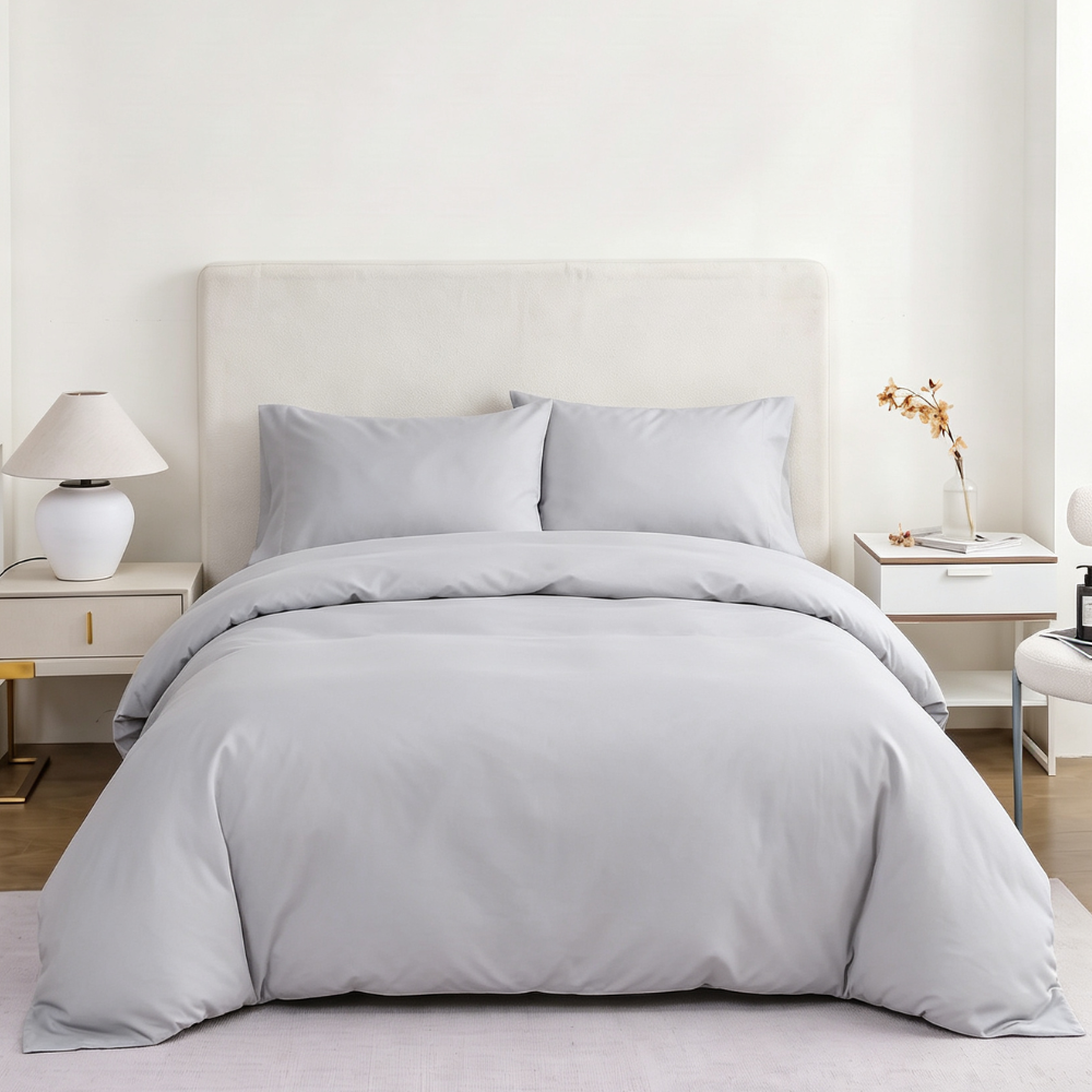 Premium 90 GSM Microfiber Solid Colour Bedding Sets
