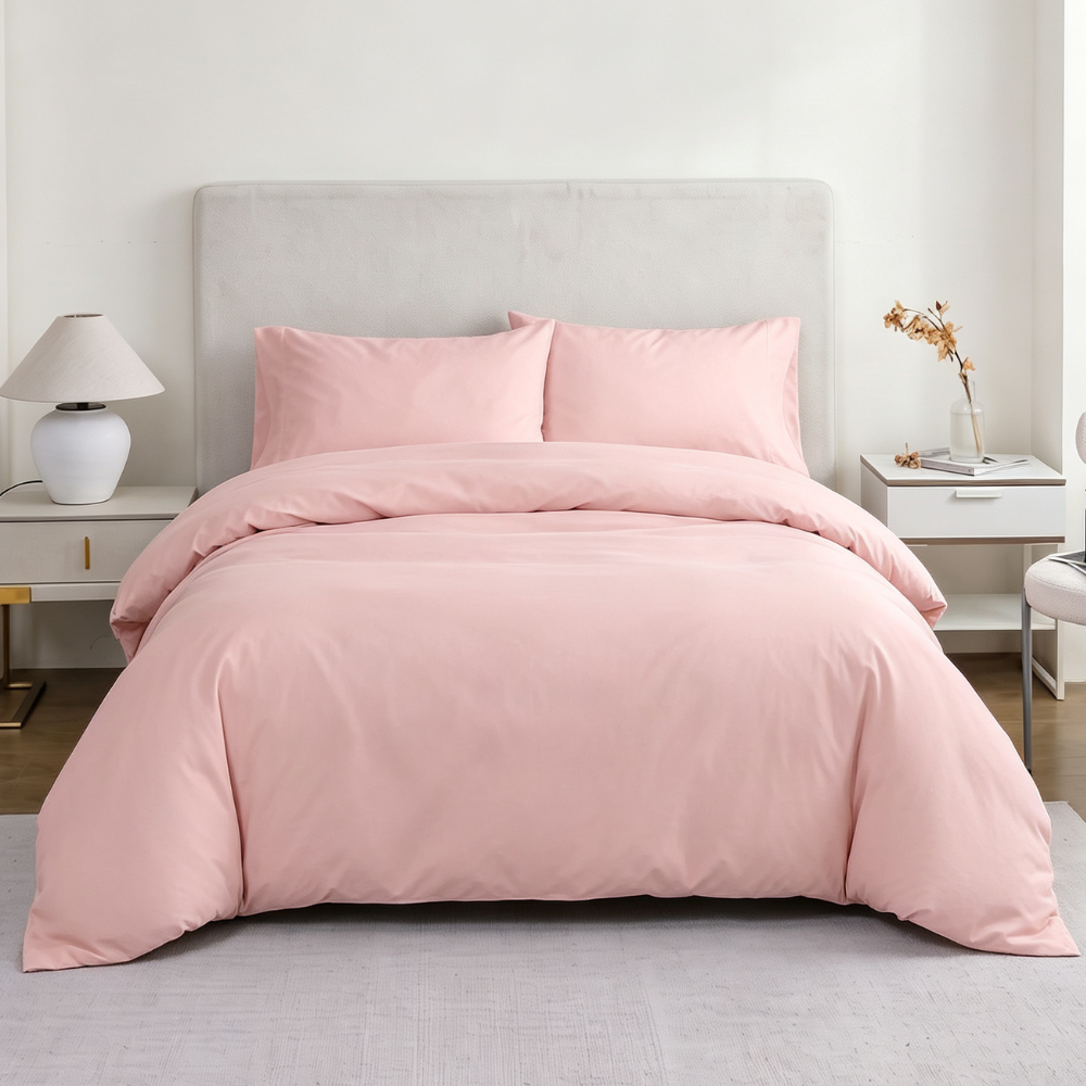 Premium 90 GSM Microfiber Solid Colour Bedding Sets
