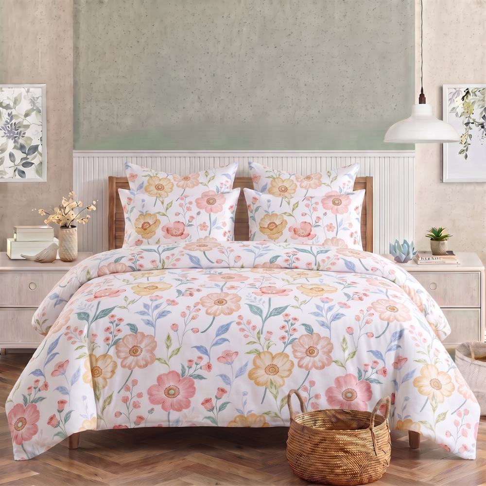 Inspire Orielle 100% Cotton Quilt Cover Set