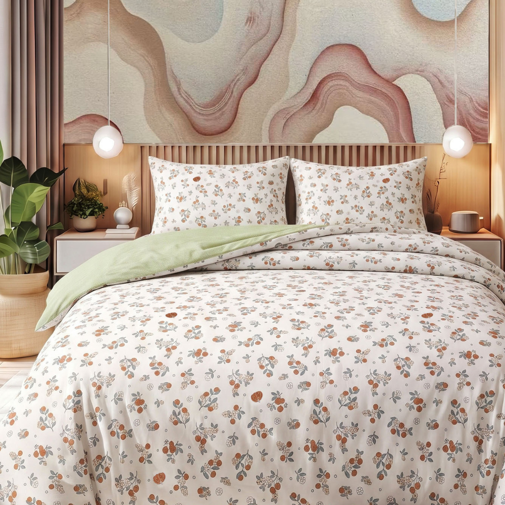 Inspire Ellery 100% Cotton Quilt Cover Set