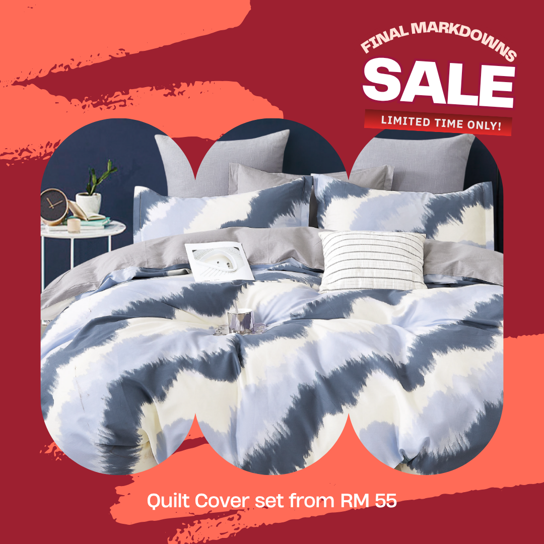 ⚡ FLASH SALE ⚡Contempo Laze 100% Cotton Quilt Cover Set