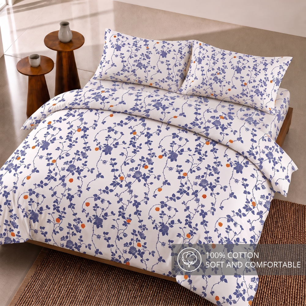 Inspire Eruca 100% Cotton Quilt Cover Set