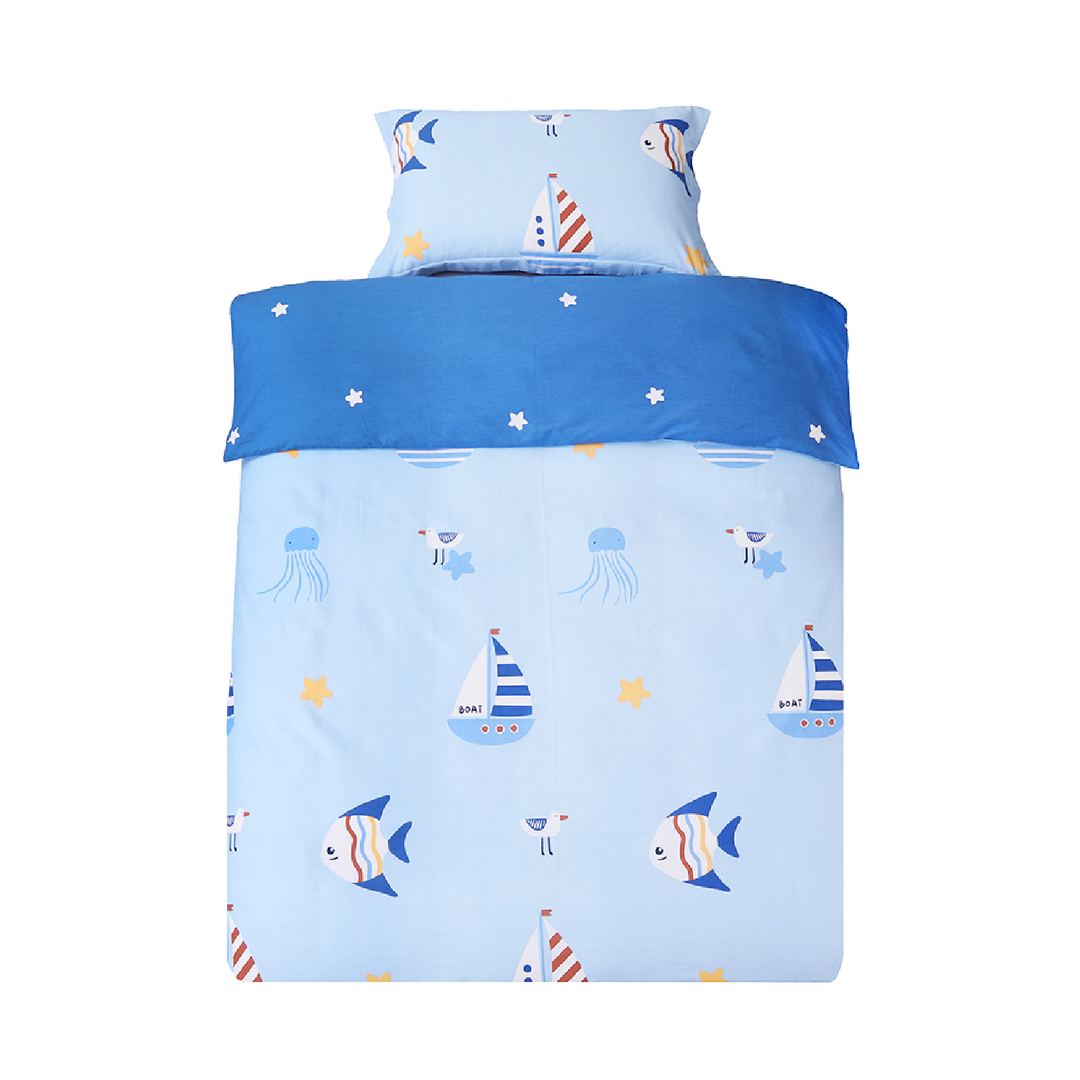 Aussino Kids Ahoy 100% Cotton Quilt Cover Set