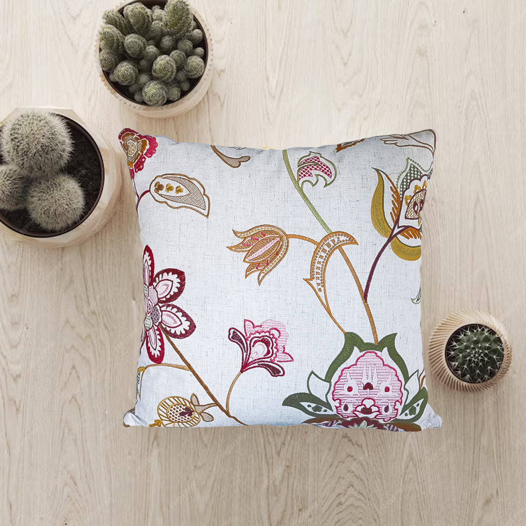 Embroidery Jacquard Elegant Cushion Pillow Cover - Aussino Malaysia