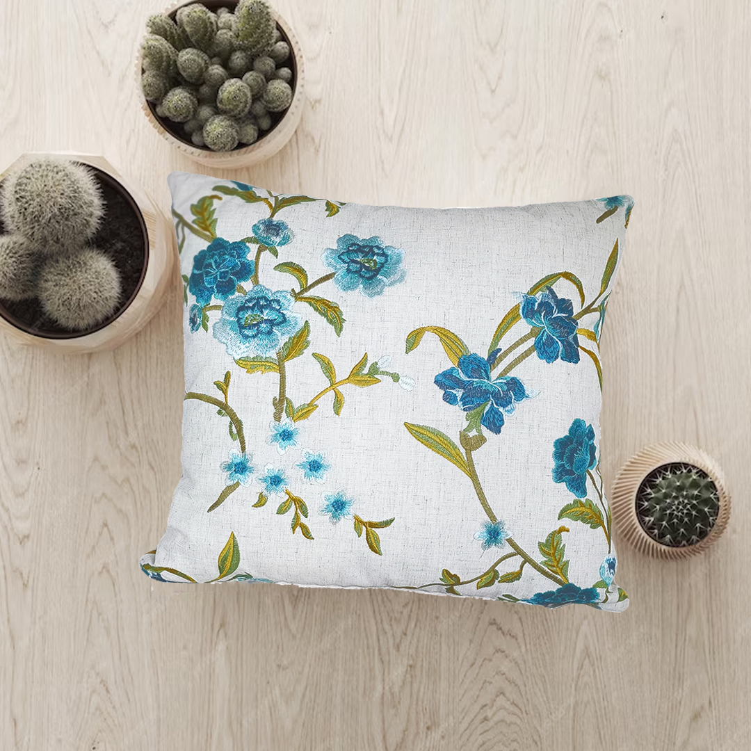 Embroidery Jacquard Elegant Cushion Pillow Cover - Aussino Malaysia