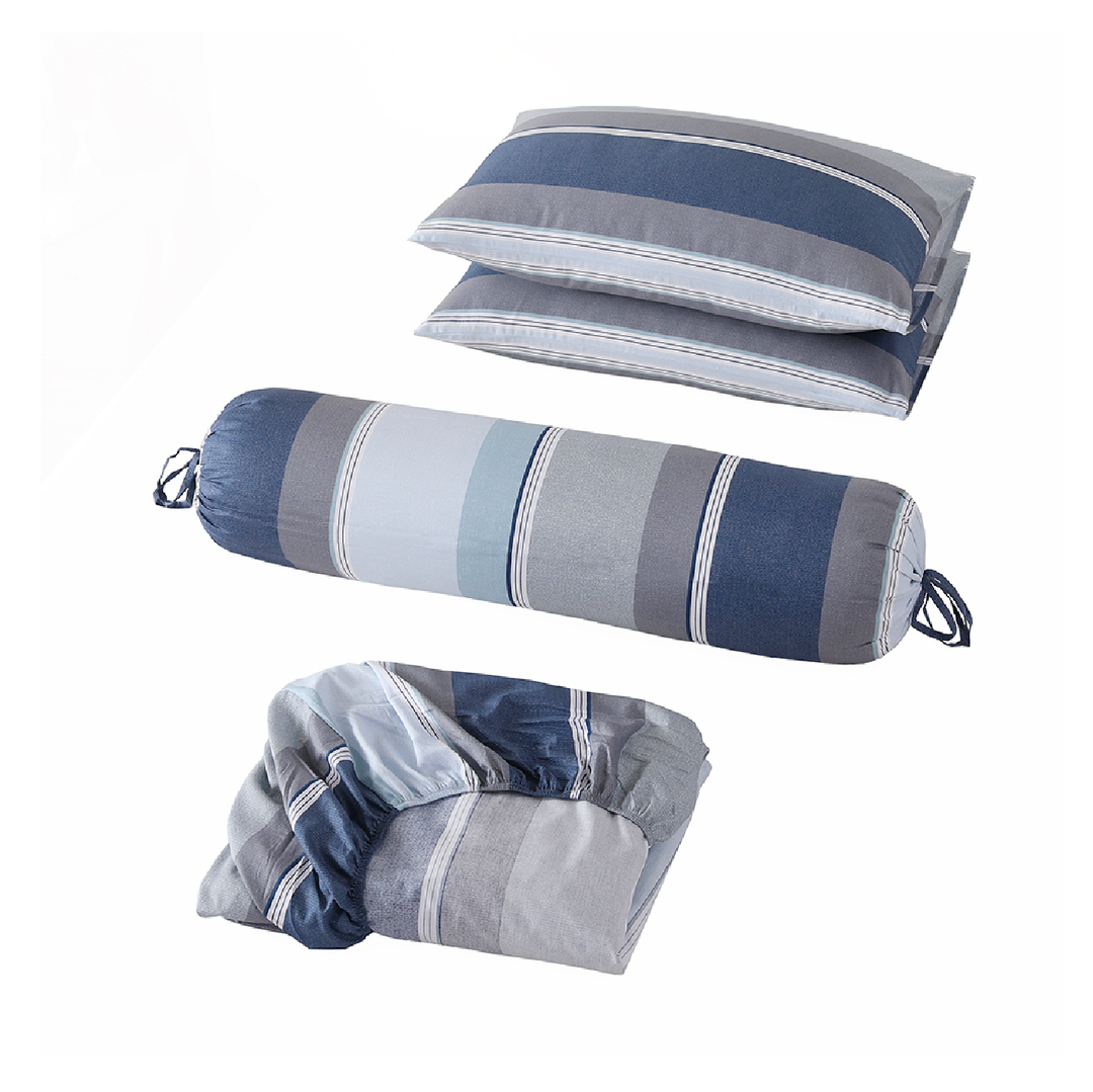 Contempo Dexter 100% Cotton Fitted Sheet Set