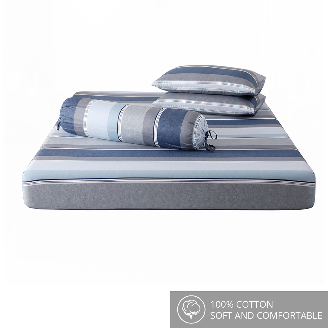 Contempo Dexter 100% Cotton Fitted Sheet Set