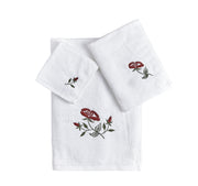Aussino Rose Embroidery 100% Cotton 3pcs Towel Set - Aussino Malaysia