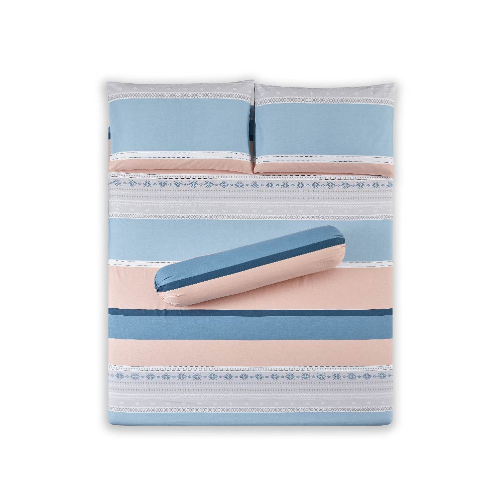 Inspire Lagoon 100% Cotton Fitted Sheet Set - Aussino Malaysia