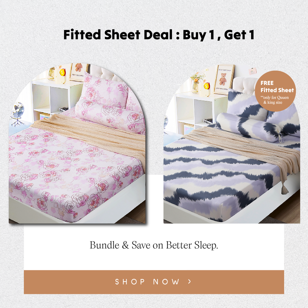 ⚡FLASH SALE⚡ Mega Bundle Deal- Contempo Rosalyn 100% Cotton Fitted Sheet Set