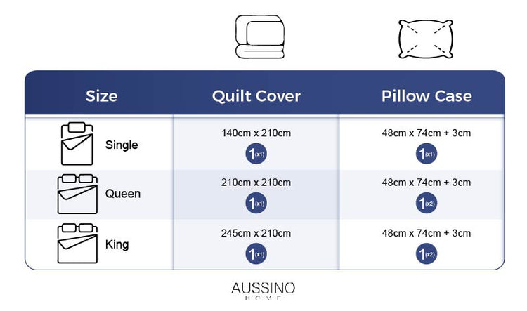 Inspire Walda 100% Cotton Quilt Cover Set - Aussino Malaysia