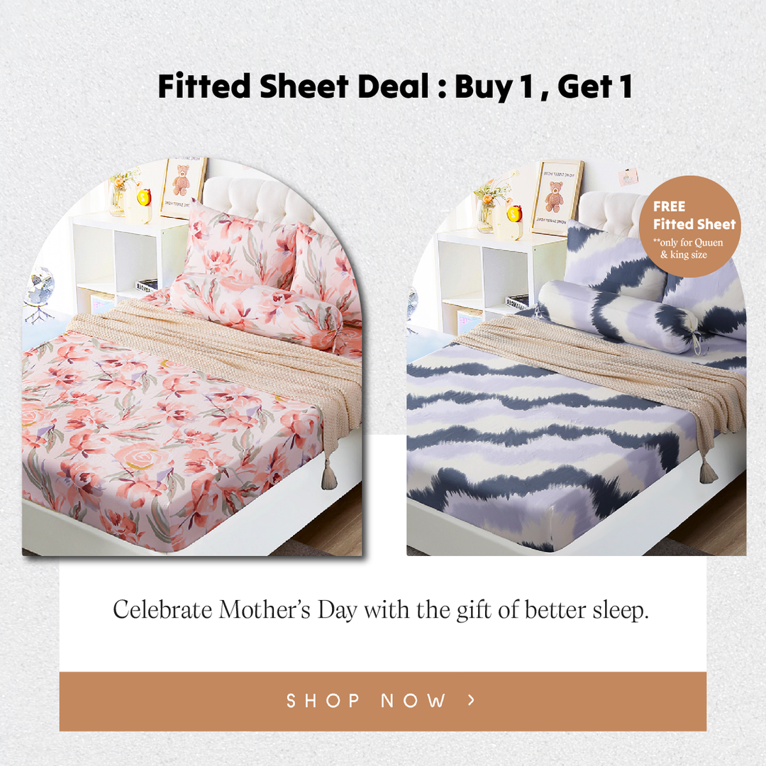 ⚡FLASH SALE⚡ Mother’s Day Bundle- Contempo Helena 100% Cotton Fitted Sheet Set