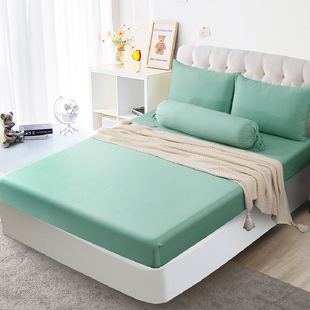 ⚡FLASH SALE⚡100% Cotton Solid Colored 800 Threadcount Fitted Bedsheet Sets