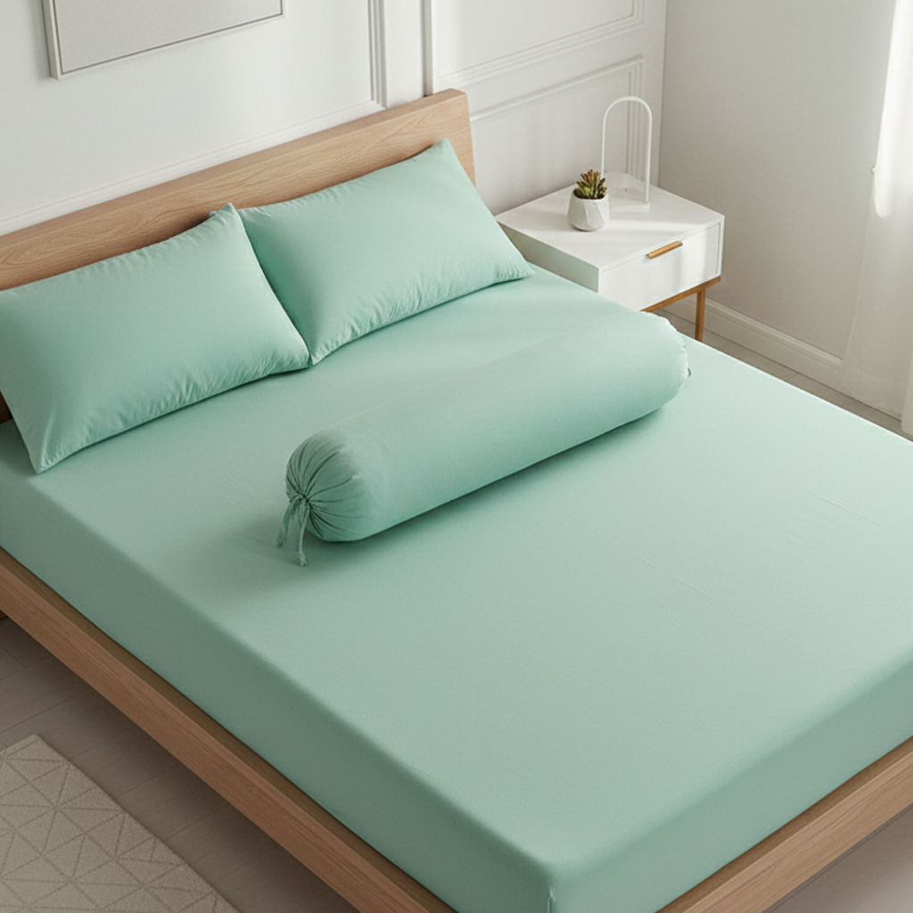 ⚡FLASH SALE⚡100% Cotton Solid Colored 800 Threadcount Fitted Bedsheet Sets
