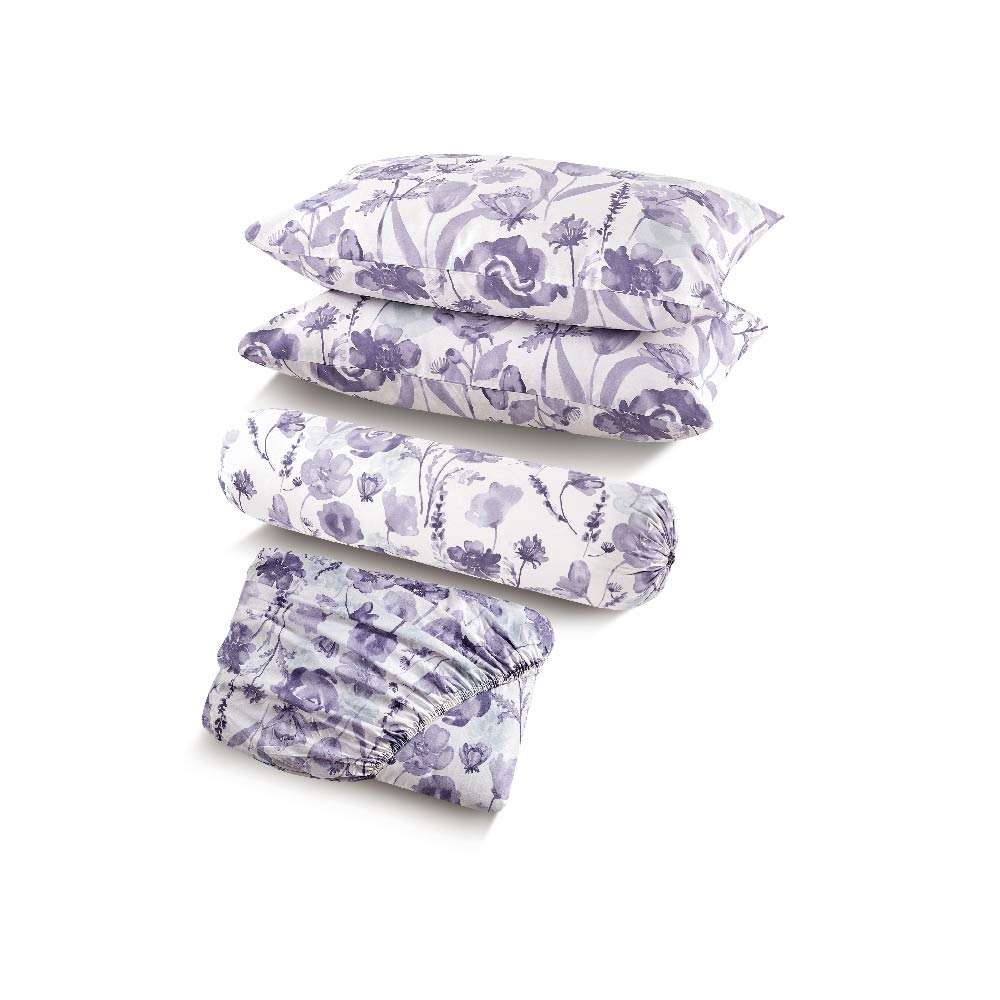 Contempo Nishka 100% Cotton Fitted Sheet Set - Aussino Malaysia