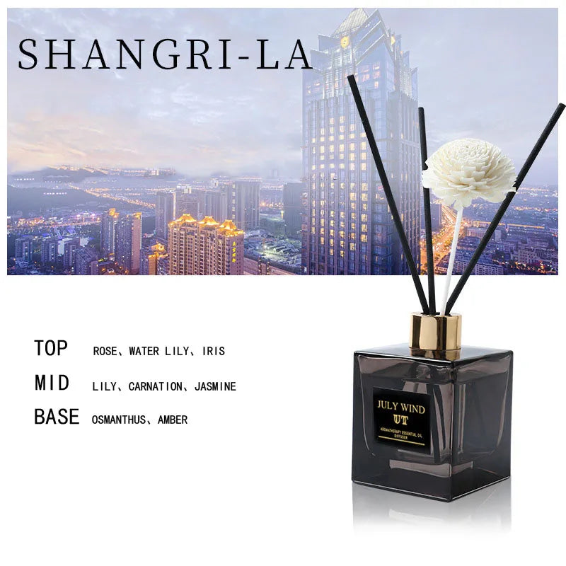 200ml Flameless Reed Diffuser Set Aromatherapy Oil Air Freshener Home Fragrance Room Perfume Diffuser