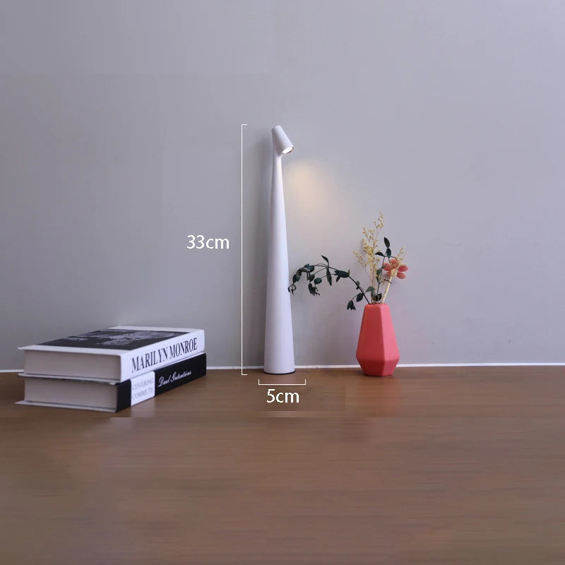 LED Table Lamp USB Charging Atmosphere Lamp Bedroom Bedside Lamp Top Touch Dimming Study Lamp Light Night Minimalist Desk Lamp