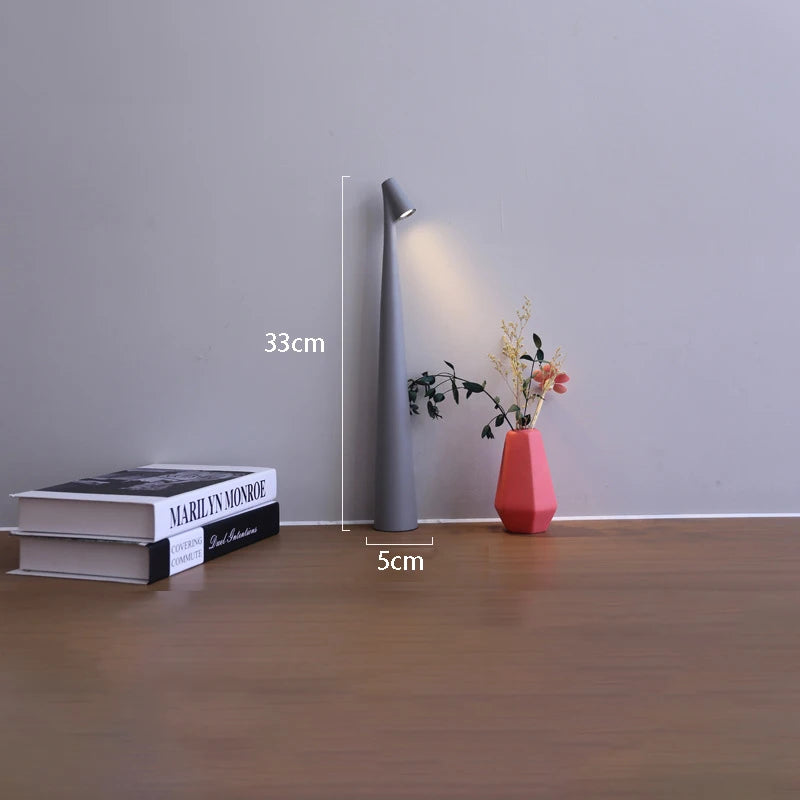 LED Table Lamp USB Charging Atmosphere Lamp Bedroom Bedside Lamp Top Touch Dimming Study Lamp Light Night Minimalist Desk Lamp