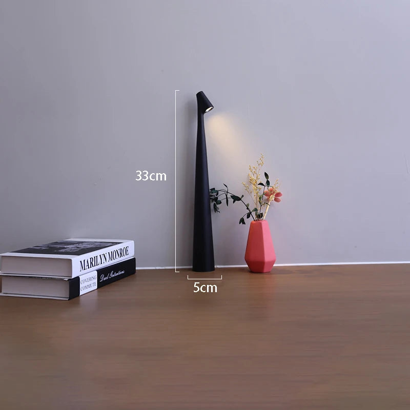 LED Table Lamp USB Charging Atmosphere Lamp Bedroom Bedside Lamp Top Touch Dimming Study Lamp Light Night Minimalist Desk Lamp