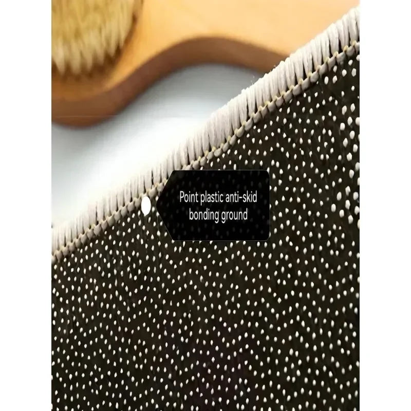 Small fresh bathroom absorbent floor mat imitation cashmere household bathroom entrance non-slip quick-drying carpet floor mat