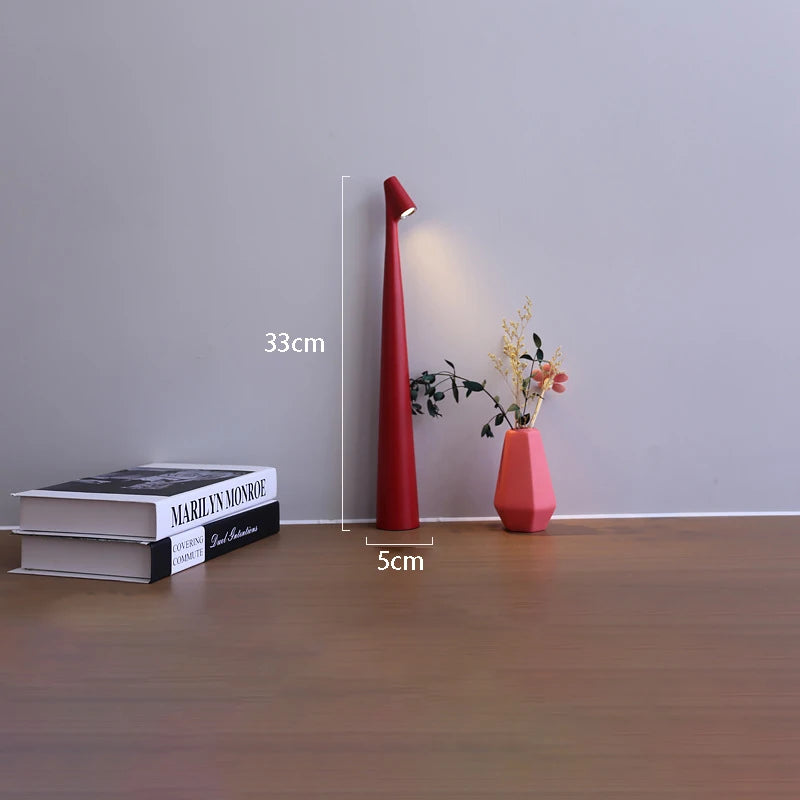 LED Table Lamp USB Charging Atmosphere Lamp Bedroom Bedside Lamp Top Touch Dimming Study Lamp Light Night Minimalist Desk Lamp