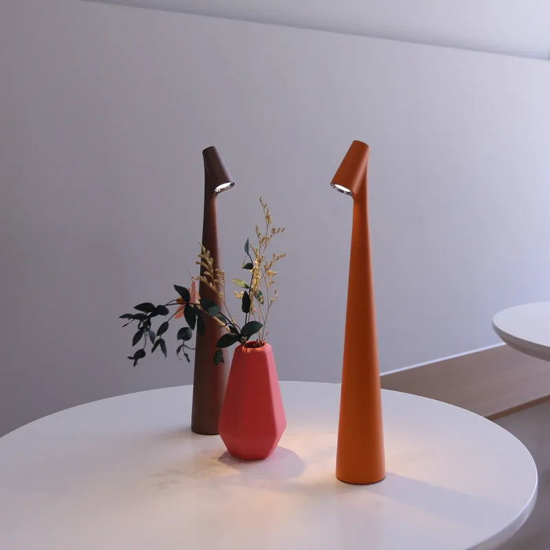 LED Table Lamp USB Charging Atmosphere Lamp Bedroom Bedside Lamp Top Touch Dimming Study Lamp Light Night Minimalist Desk Lamp