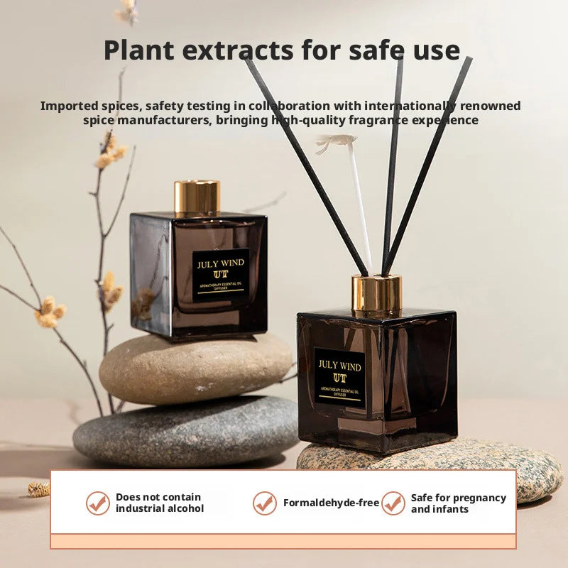 200ml Flameless Reed Diffuser Set Aromatherapy Oil Air Freshener Home Fragrance Room Perfume Diffuser