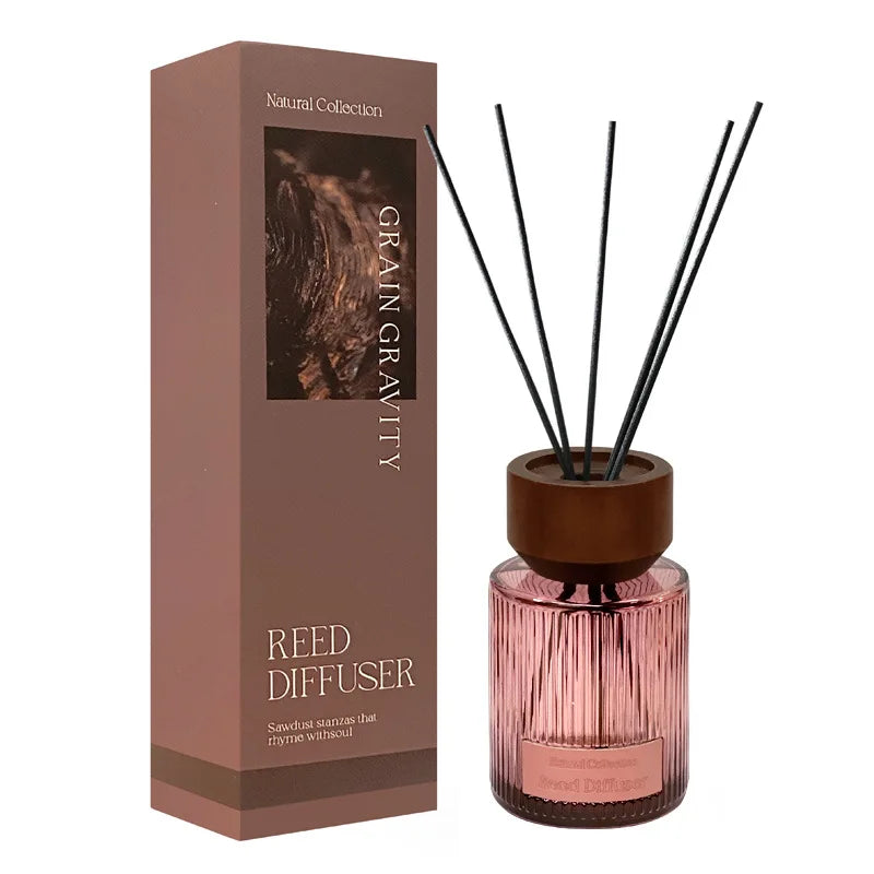 120ml Flameless Reed Diffuser Set Essential Oil Rattan Sticks Fragrance Home Fragrance Room Perfume Diffuser