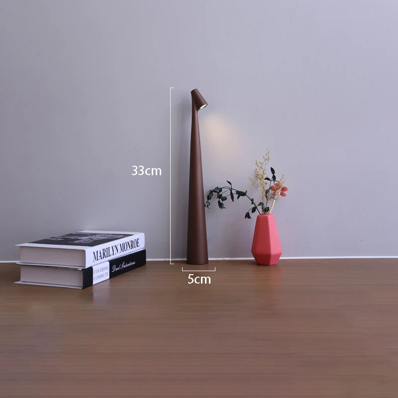 LED Table Lamp USB Charging Atmosphere Lamp Bedroom Bedside Lamp Top Touch Dimming Study Lamp Light Night Minimalist Desk Lamp