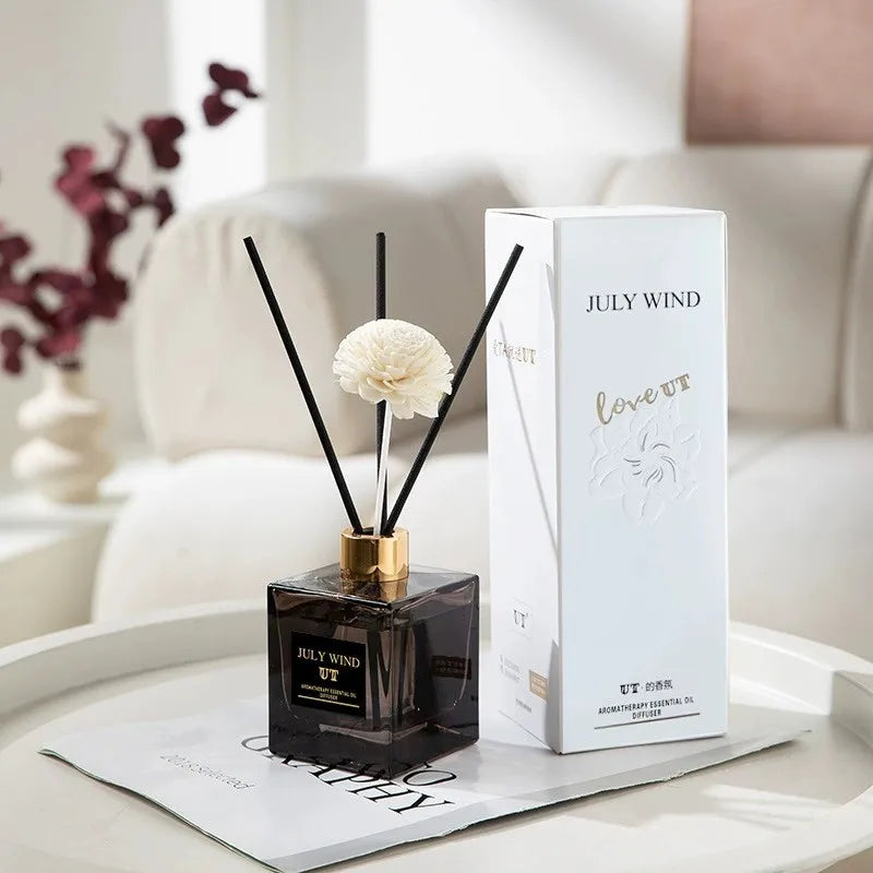 200ml Flameless Reed Diffuser Set Aromatherapy Oil Air Freshener Home Fragrance Room Perfume Diffuser