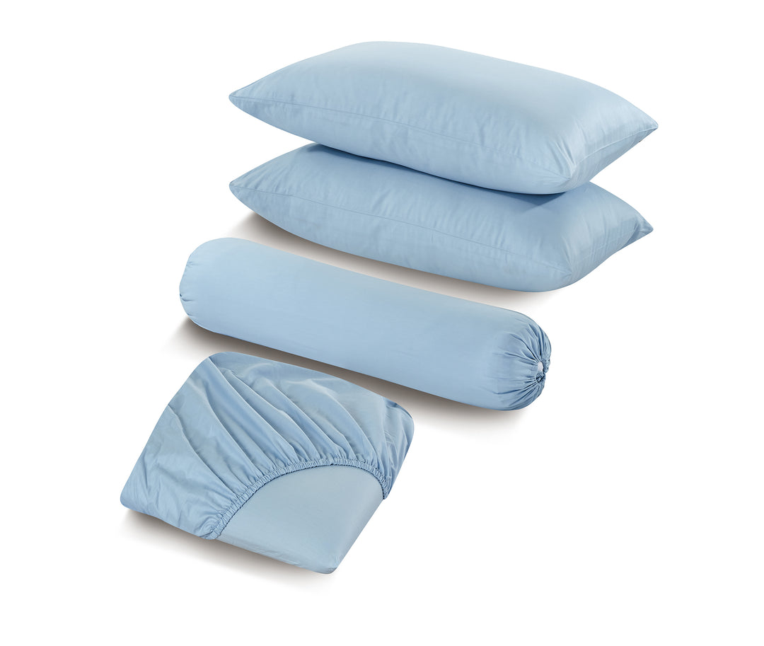 Set Cadar Plain Dye Warna Tulen
