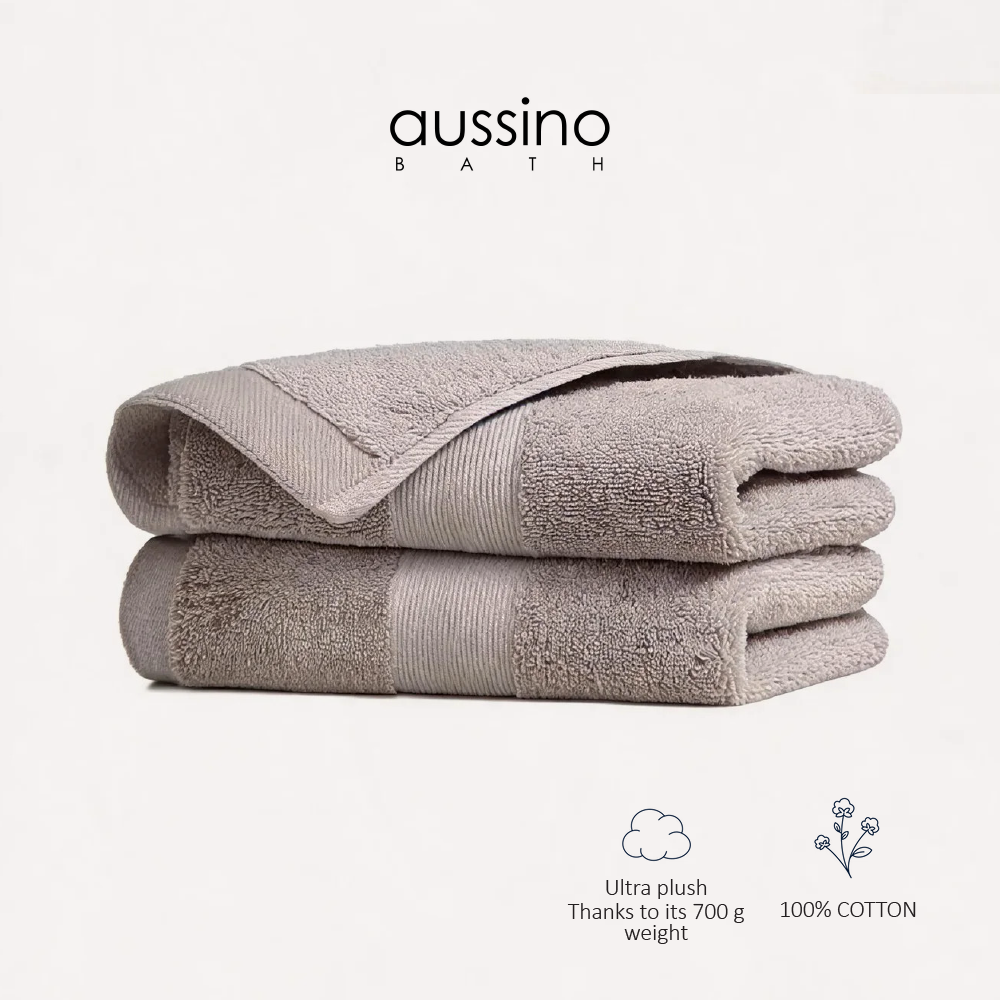 Set Tuala Mandian Aussino 100% Kapas 2pcs