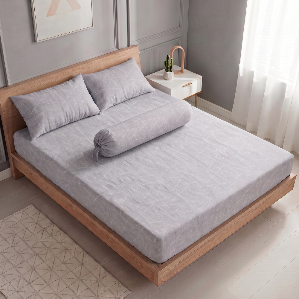 Inspire Monroe 100% Cotton Fitted Sheet Set