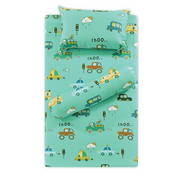 Aussino Kids Vroomy 100% Cotton Fitted Sheet Set - Aussino Malaysia