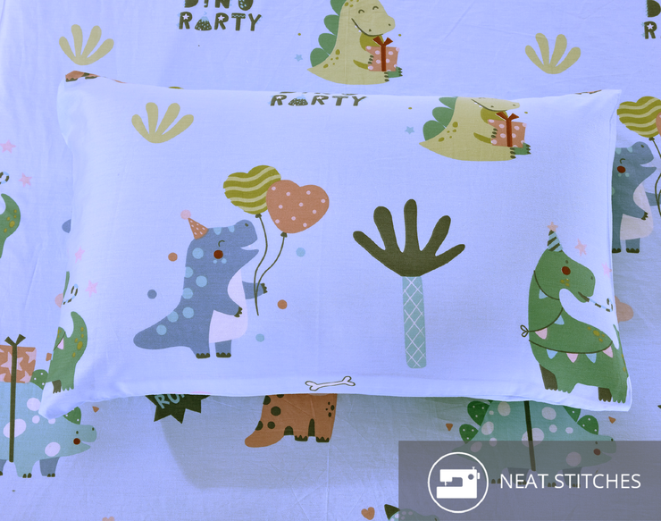 Aussino Kids Dinos 100% Cotton Fitted Sheet Set - Aussino Malaysia