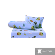Aussino Kids Dinos 100% Cotton Fitted Sheet Set - Aussino Malaysia