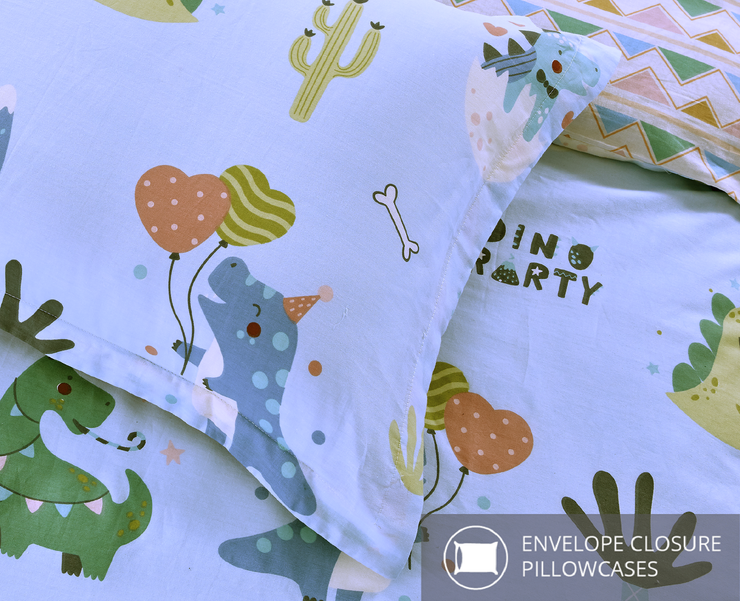 Aussino Kids Dinos 100% Cotton Quilt Cover Set - Aussino Malaysia