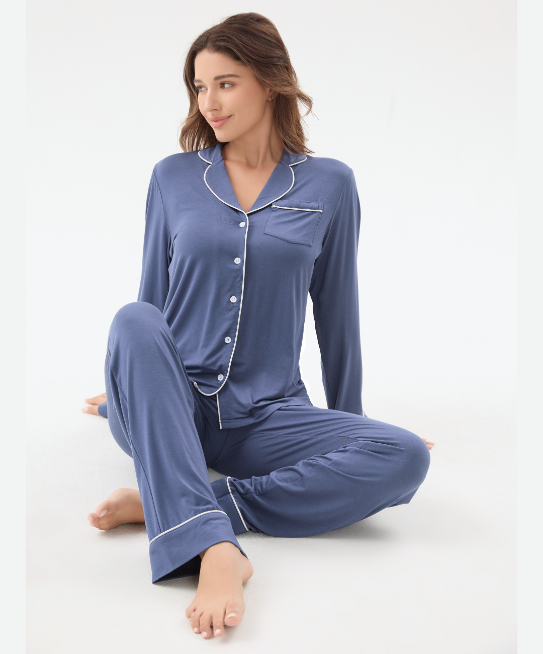 Cool Jammies Bamboo Cooling Long Sleeve Sleepwear Pajama Set - Aussino Malaysia